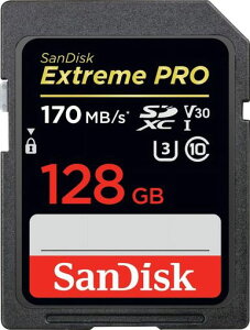 SanDisk�T���f�B�X�NExtremeProSDXC128GB�J�[�hUHS-I������U3V30Class104K�Ή�[���s�A���i]