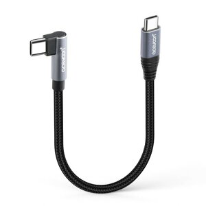 aceyoonUSBC�P�[�u���Z������20cmType-CL��1�{�ő�100W�}���[�d�^�C�vC�P��L�^20�Z���`480Mbps�f�[�^����CtoC�P�[�u��90�x�����I�X-�I�X0.2MforiPhone17