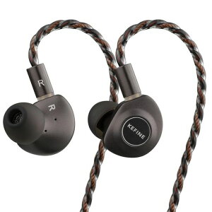 KEFINE Delci �L�� �C���z�� 10mm DLC+PU�����U���� �_�C�i�~�b�N�h���C�o�[ IEM ���y�� �q��@�O���[�hCNC�A���~➑� 0.78mm 2Pin ���P�[�u���Ή� �����x���P�[�u�� 3.5mm�v���O �J�i���^ HIFI