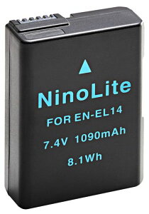 NinoLiteEN-EL14EN-EL14a�݊��o�b�e���[�j�R��DfD5500D5300COOLPIXP7700���Ή�enel14_t.k.gai