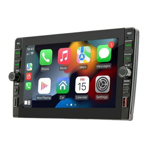 8�C���`�^�b�`�X�N���[���J�[���W�I�I�[�f�B�I�v���[���[forCarPlayAndroidAuto�Ή�2DINUSB/Bluetooth�n���Y�t���[�d�b�~���[�����x�����A�r���[�J�����ƊO���}�C�N�t��