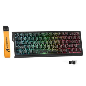 ATTACK SHARK X68PRO HE ���s�b�h�g���K�[ �L�[�{�[�h �������� 3���[�h�ڑ� 2.4G Bluetooth USB-C�L�� 8KHZ �Q�[�~���O�L�[�{�[�h ���s�b�h�g���K�[ �����\�ȃA�N�`���G�[�V�������� RT0.01mm
