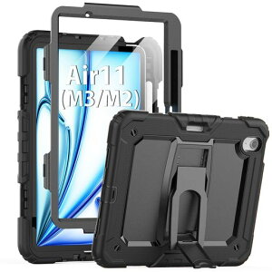 Timecity�Ή��P�[�XiPadAir11�C���`�P�[�X2025�V���f��(M3/M2)�ϏՌ��ی�t�B�����t���y�����[���u���X�^���h�O�w�ی���d������ϋv��PencilPro���S�Ή�2025/2024iPad