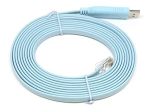 KAUMOCONSOLE(RJ45)USB�ϊ��R���\�[���P�[�u��(�u���[3.0mFTDI�`�b�v)