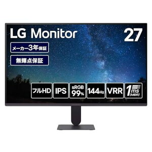 LG���j�^�[�f�B�X�v���CLGUltraGear27G411A-B27�C���`/1920x1080/120Hz(�I�[�o�[�N���b�N��144Hz)/IPS/sRGB
