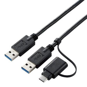 �G���R�� �f�[�^�ڍs�P�[�u�� [ Windows Mac�Ή� ] USB3.0 Type-C�A�_�v�^�t�� 1.5m �u���b�N UC-TV6BK
