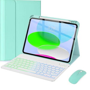 AnMengXinLing�L�[�{�[�h�P�[�X�p��iPadAir11�C���`(M3/M2)/Air(��5/4����)/Pro11(��4/3/2/1����)7�F�o�b�N���C�g�}�E�X�t���㑤�y���z���_�[�t���}�O�l�b�g�������y�ʔ��^