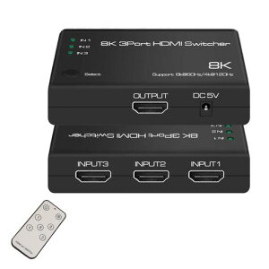 ES-Tune8KHDMIؑ֊8K@60Hz4K@120HZ31o̓RΉHDMI2.1HDMIXCb`ؑ/蓮ؑփRs[^[/Switch/PS4/PS5/HDTV/vWFN^[/j^[ɓK