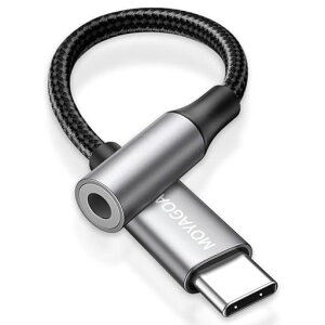 USBC-3.5mm�w�b�h�t�H���W���b�N�A�_�v�^�y�n�C���]�����z�C���z���W���b�N�^�C�vc�ʘb/���y�Ή�/���ʒ���48bit/96KHz�Ή�iPhone17/16/15/iPad/Android/TypeC�Ȃǋ@��ɓK�p