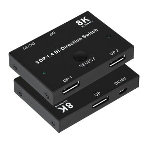 8KDisplayport�ؑ֊�DP1.4�o����DP�ؑ֊�Displayport�ؑ֊�8K@30Hz4K@120HzHDCP�Ή�1080P�𑜓x�Ή�1����2�o��2����1�o��DP�蓮�X�C�b�`���[