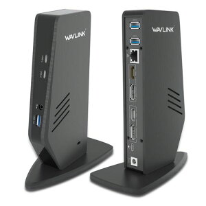 WAVLINK���j�o�[�T��USB-C/USB3.0Ultra5K�m�[�g�p�\�R���h�b�L���O�X�e�[�V�����f���A��4K�r�f�I�o�͕t��Windows/MacOS�Ή��A(2xHDMI�A2xDP�A3xUSBC�A3xUSB
