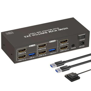 y2PCؑ2j^[ózHDMIKVMؑ֊fAj^[4K60HzHDMIUSB3.0KVMXCb`[22oUSB3.0nuXCb`ZN^[2PCL4USB|[gL[{[h}EX