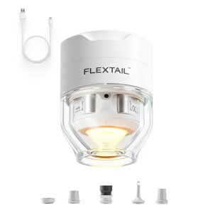 FLEXTAILGEAR TINY PUMP 3X �d���G�A�[�|���v ���^ �g�ю� 67g���y�� 5kPa���� 300L/������ ��C����E��C�����Ή� USB Type-C�[�d�� 5���[�hLED���C�g���� �G�A�}�b�g�E�L�����v�E�����ցE�^��ܑΉ�