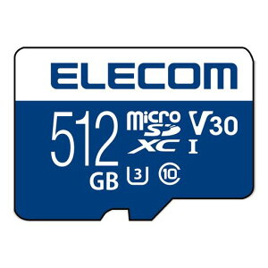 �G���R�� MicroSD�J�[�h 512GB SDXC �r�f�I�X�s�[�h�N���X�Ή� UHS-I U3 80MB/s �f�[�^�����T�[�r�X�t MF-MS512GU13V3R