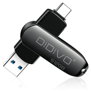 USB������ 512GB�[ �^�C�vC �t���b�V���h���C�u �X�}�z/�^�u���b�g/PC�Ή� �X�}�z�p USB3.0 �����f�[�^�`�� USB������ �e�ʕs������ ���ʑ}���X�}�z�������[ ���������{�f�B�[ 360�x��]�� USB3.0�c
