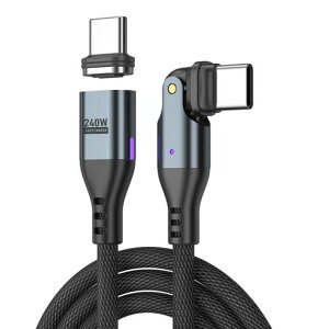 USBC�P�[�u���}�O�l�b�g240W180�x��]16pin�y1.8M�z�^�C�vC�P�[�u��L���^5A�}���[�d480Mbps�f�[�^�]���^�C�vc�[�dAndroid�Ȃ�Type-C�@��Ή�(1.8m)