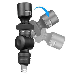 SaramonicSmartMicDI�~�jiphone14/ipad�}�C�N�S�w�����A180°��]�\�A�ϏՌ��A�|�[�^�u���AIOS�f�o�C�X�ȂǂɑΉ��B�z���C�g�m�C�Y�ጸ�ȒP���Y��ȏW��