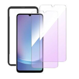�y�u���[���C�g�J�b�g�zGalaxyA255G��p�K���X�t�B����(2��)�ڂ̔��y���K�C�h�g�t���\��t���ȒP�M�����N�V�[A25SC-53F/SCG33�Ή��ی�t�B���������z���d�x9H�ϏՌ�
