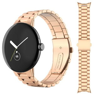 [Miimall]�Ή�GooglePixelWatch��p�o���h�X�e�����XGoogle�O�[�O��PixelWatch�����̌����o���h���������X�e�����X�o���h���߉\�r�W�l�X��PixelWatch�����o���h(���[�Y�S�[���h)