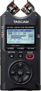 TASCAM(^XJ)DR-40XUSBI[fBIC^[tF[X4chjAPCMR[_[nfBR[_[USB}CNYoutubeASMR24/96nC]