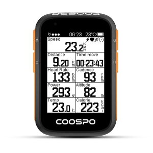 COOSPO BC200 �T�C�N���R���s���[�^ GPS �T�C�R�� ���C�����X ���]�ԃX�s�[�h���[�^�[ �T�C�N�����[�^�[ ��e�ʃo�b�e���[ 36���ԘA���쓮 ANT+�����Bluetooth5.0�Ή� ���[�h�o�C�N �X�s�[�h�ƃP�c