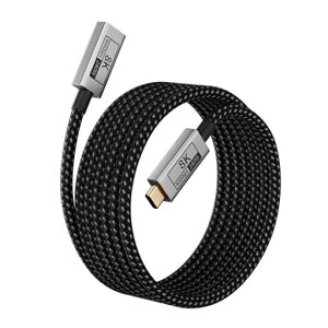 UPPDEFFST USB-C �����P�[�u�� �I�X-���X�AThunderbolt5/4/3 �Ή��AUSB5 �Ή� 40Gbps �����f�[�^�]���A����3 m Type-C �����R�[�h�A240W PD3.1 �}���[�d�A8K@120Hz �r�f�I�o�́AUSB C