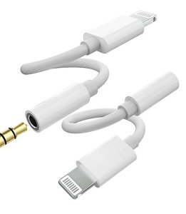 Lightning to 3.5mm�X�v���b�^�[(2�p�b�N)�Ή�iPhone�C���z���ϊ��A�_�v�^�[ MFI�F�� AUX�I�[�f�B�I�P�[�u�� ���y�E�ʘb�Ή� 14 13 12 11 Pro Max 7 8 Plus �Ή�iPad�p