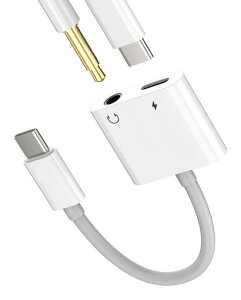 �Ή�iPhone 15 Pro Max Plus USB-C to 3.5mm�W���b�N�A�_�v�^�[ 2in1 Type-C�C���z��&�[�d�X�v���b�^�[ DAC���� AUX�h���O�� �Ή�Samsung Galaxy�A�Ή�iPad 10 Air4 5 Mini6