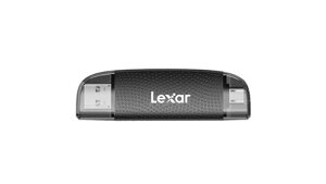 Lexar �f���A���X���b�gUSB-A/C���[�_�[�A�ő�205MB/�b�̓]�����x�ASD�����microSD�J�[�h(LRW310X-BNBNG)�Ή�