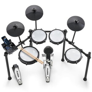 Alesis�d�q�h�����Z�b�g�É����b�V���p�b�h�܂肽���ݎ�10�C���`�X�l�ABluetoothUSBMIDI440�ȏ�̃T�E���h�h�����X�e�B�b�N���KDrumeo���b�X���L�b�N�y�_���t���A���V�XNitroMaxKit