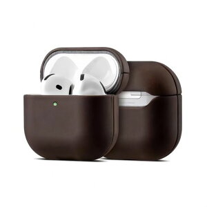 LITOCARYCrazyHorseLeatherCaseforAirPods4yUSB-CP[XΉz{vϏՌ[d֗ی샌U[P[XLEDCg(_[NuE)