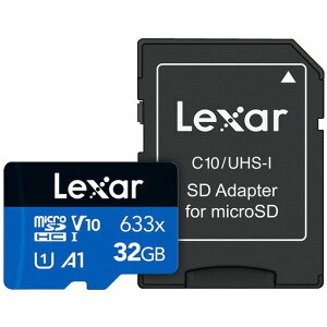 LexarHigh-Performance633xmicroSDHUHS-IBLUE�V���[�YClass10A1V10�������[�J�[�h32GBLMS0633032G-BNNNG