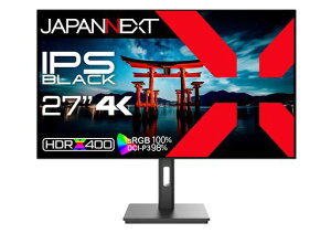 JAPANNEXT27�C���`���j�^�[4KUHD3840x2160�𑜓xIPSBLACK�f�B�X�v���C(HDMI/DisplayPort/�X�s�[�J�[����/VESA�Ή�/�u���[���C�g�J�b�g)JN-272IPSB4FLUHDR
