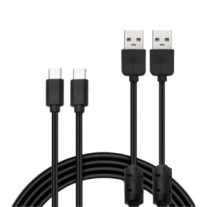 PS5�p�[�d�R�[�hUSB�[�d�P�[�u��(2�{�Z�b�g)1.8m�}���[�dTypeC�P�[�u��PlayStation5�R���g���[���[�p