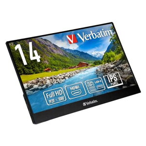 Verbatim�o�[�x�C�^�����o�C�����j�^�[14�C���`�t��HD1080P(�Q�[���@/PC�Ή�/HDMI/Type-C/�X�s�[�J�[�t/���[�J�[2�N�ۏ�)