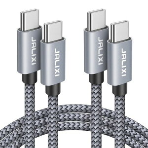JALIXIusbcusbc�P�[�u���y2�{�Z�b�g2m�zCtoC(Type-C/USB-C)60W�}���[�d�Ή��i�C�����҂݂Œf���h�~iPhone17/Air/17Pro/17ProMax�AiPhone1615�AGalaxy