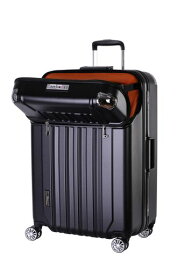 [トラベリスト]キャリーケーススーツケースキャリーバッグ大型フロントオープントップオープンニーズフレーム100L76-35080ブラック