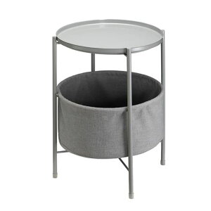 Vilemenya�T�C�h�e�[�u���g���C�e�[�u�����r���O�\�t�@�e�[�u���i�C�g�e�[�u����44cmx����55cm��������g�ݗ��ĊȒP�I�V����(�O���[)