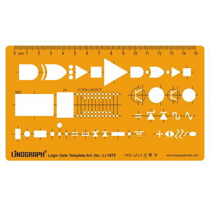 LogicGateTemplateDraftingAndDesignTemplatesStencilSymbolsTechnicalDrawingScalebyLINOGRAPH