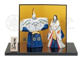 染錦立雛(松竹梅)[高さ:男12cm・女10cm]|雛祭り