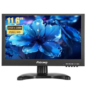 Mexmp11.6�C���`���^HDMI���j�^�[FHD1920x108016:9IPS����➑̉t���f�B�X�v���CHDMI/VGA/AV/BNC���͓����X�s�[�J�[PCCCTV�h�ƃJ����RaspberryPi�p