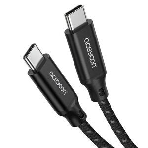 aceyoon Type C �P�[�u�� 1.2M �ő�100W �}���[�d �X�g���[�g PD 480Mbps�f�[�^�]�� �i�C�����҂� �f���h�~ �^�C�vC for iPhone17 �V���[�Y for Galaxy USB-C