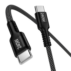 USB-C�[�d�P�[�u��240W/0.9MPD3.1���}���[�d�Ή��^�C�vCiPhone17�P�[�u��usbc�A���h���C�h�[�d�P�[�u���p�\�R���p�[�d�R�[�h480Mbps�f�[�^���������ϋv�i�C����iPhone