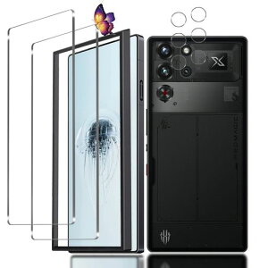 �y2+2���Z�b�g�zRedMagic10Pro�p�̃K���X�t�B����(2��)+�J�����t�B����(2��)REDMAGIC10ProPlus�p�̃t�C���������t���ی�t�B����