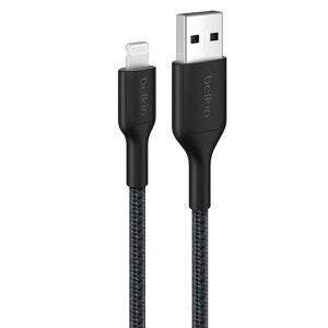 BelkinUSB-Ato���C�g�j���O�ґg�i�C�����P�[�u��iPhone14/13/12/SE/11/XR�Ή��}���[�d�����ϋvMFi�F��PD�Ή�3m�u���b�NCAA020fq3MBK