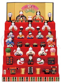 薬師窯(yakushigama)桃の節句ひな人形錦彩華みやび雛(七段飾り)