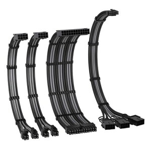 EZDIY-FABPCIe5.012VHPWR�d����p�����X���[�u�P�[�u���A24�s��ATX/8�s��CPU/16�s��(12+4)-3XPCIE8�s��GPU�APSU�P�[�u������GPURTX4080/4070Ti�Ή�