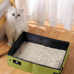 猫用 ポータブル トイレ 地震対策 折りたたみ 携帯 猫トイレ 防水 撥水 簡易猫トイレ 本体 お手入れ簡単 消臭 トイレ 猫 持ち運び 防災 避難用 地震対策 防災 避難グッズ 車載 軽量 猫・小型