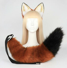 ハロウイン道具 耳 カチューシャ 動物 しっぽ セット もふも コスプレ男女兼用 動物 しっぽ セット 猫 きつね 犬 狼ハロウイン カラオケ クラッブ cosplay 猫 ハロウィン仮装 衣装 ハロウィン コスチューム用小物 猫コスプレ 尻尾 コスプレ 4色