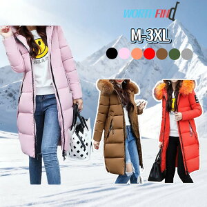 ロング丈 中綿コート レディース ベンチコート フード付き ロングコート ふわふわ ファー付き 中綿ジャケット スクエアシルエット コート ジャケット ダウンコート 防寒 防風 厚手 冬 大き